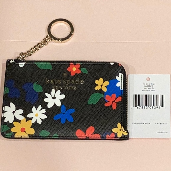 kate spade Accessories - 🌸 Kate Spade Staci floral zip cardholder